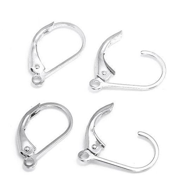 10pcs lotto 925 ganci di lerami in argento sterling ganci che trovano componenti per regalo di gioielli di moda artigianale 16mm W230228L