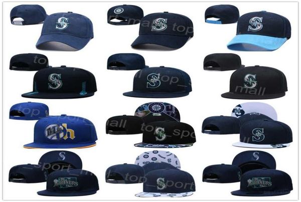 Bonés snapback ajustáveis bonés de beisebol equipe esportiva Adam Frazier Eugenio Suarez Mitch Haniger boné justo bola preto azul marinho hip ho8047340