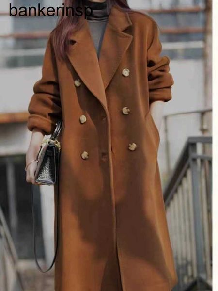 Top-Luxusmantel Maxmaras 101801 Mantel aus reiner Wolle. Originaler High-End-801-Mantel von einschließlich 10 Kaschmir-Klassikern, Original-Promi, gleicher Herbst- und Winterdick