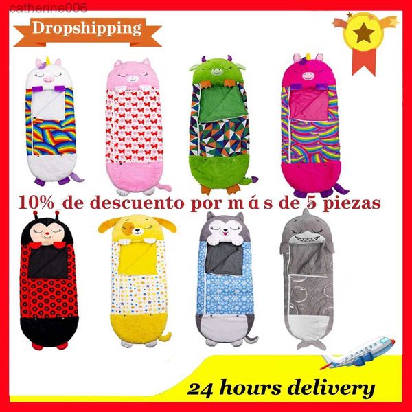 Sacos de dormir do bebê saco de dormir cobertor crianças saco de dormir para meninos meninas presentes crianças sleepsacks boneca de pelúcia travesseiro dormitóriolocos saco dormirL231225