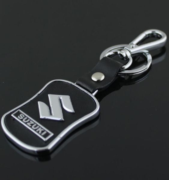 5 шт., модный брелок с логотипом автомобиля для Suzuki, металлический кожаный брелок для ключей, кольцо для ключей Llaveros Chaveiro, держатель для ключей 4267983