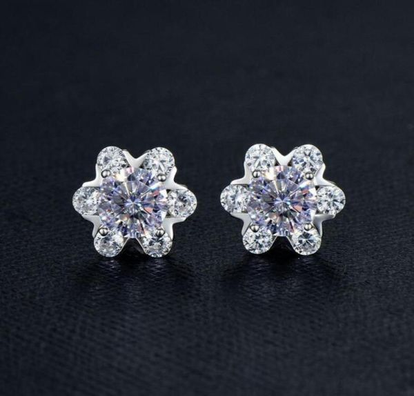 Brinco de diamante de moissanite 2ct de prata esterlina s925, brincos de noivado para casamento feminino, excelente corte brilhante, presente de hip hop 7737912