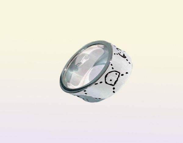 Женское и мужское кольцо с призрачным черепом, кольца с буквами, подарок для влюбленной пары, модные ювелирные аксессуары, размер США 511 202229674359320597