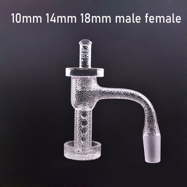 1 pcs 20mmod sabbratette gusta di banger in quarzo saldatura a sabbia piena da 10 mm 14 mm 18 mm terp bangers per frullatore per briciolo per tamponi tubi bong d'acqua con cappuccio al quarzo e pillola