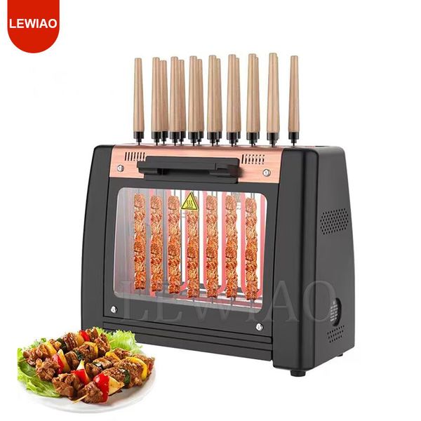 Elektrische rauchfreie Kebab-Maschine aus Edelstahl, Grillfleisch-Rotations-Kebab-Spieß-Grill-Maker