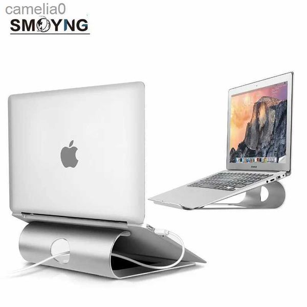 Tablet pc stand smoyng in alluminio tablet porta laptop porta laptop pad radiatore staffa di raffreddamento per macbook air pro retina 12 13 da 15 pollici Notebookl231225