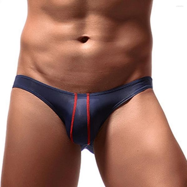 Unterhose Low-Rise-Männer Tang sexy Unterwäsche Bikini Hodensack Bulge Beutel G-String Jockstrap Mesh Ice Seide Weiche Elastizität männlicher Panti