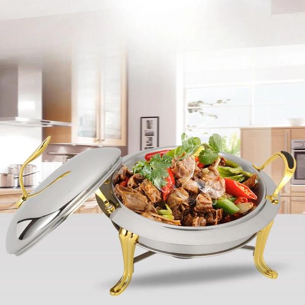 Kochgeschirrsets kleiner Kochen Edelstahl Alkohol Trocken Gold Restaurant El Commercial Household Shabu Fry Pot Pot