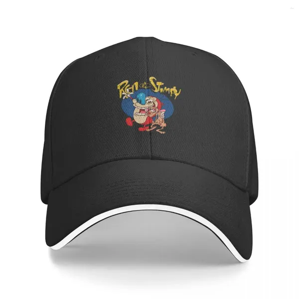 Caps de bola vintage Ren e Stimpy Baseball Cap Hats Beach Male Women