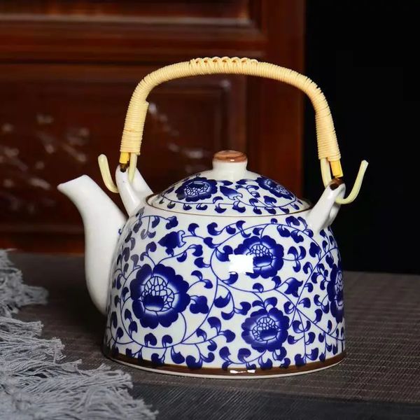 Büyük Kapasiteli Japon Tipi Kaldırma Işın Pot 1000ml Çin Çaydan Puer Çay K Yarışı Çay Seti ve Kahve Çay Teapots Fincan Kupa 231225