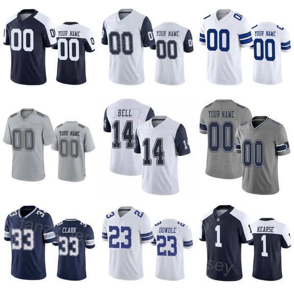 Team Football 14 Markquese Bell Maglie Bambino Uomo Donna 26 DaRon Bland 1 Jayron Kearse 21 Stephon Gilmore 23 Rico Dowdle 3 Brandin Cooks 33 Damone Clark Ringraziamento