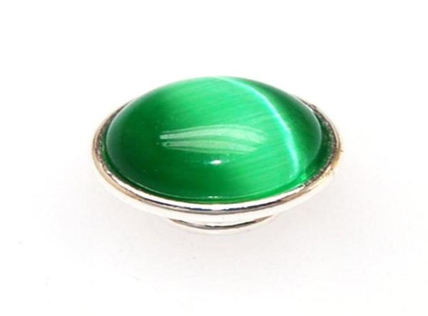 Glas-Cat-Eye-Jewelpop-Schmuckkomponenten-Verschlüsse, passend für Kameleon-Charm-Armbänder, Halsketten-Ring, 925er-Versilberung für DIY-Schmuck, Ma8389284