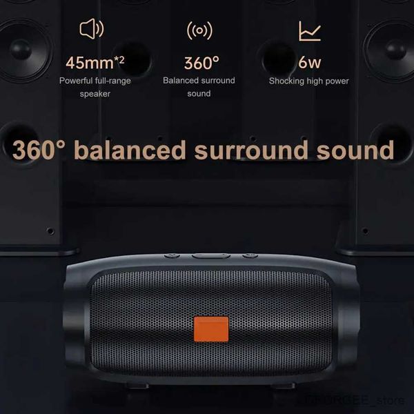 Mini altoparlanti Nuovo altoparlante per auto Bluetooth Colonna Stereo HiFi Bassi pesanti Soundbar wireless Subwoof Altoparlante Radio FM Musica Subwoofer Portatile