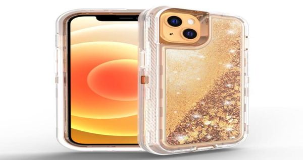 Чехлы для телефонов «Зыбучий песок» для Iphone 14 PLUS Pro Max Bling Liquid Glitter Floating Quicksand Water Flowing Ultra Cover9726949
