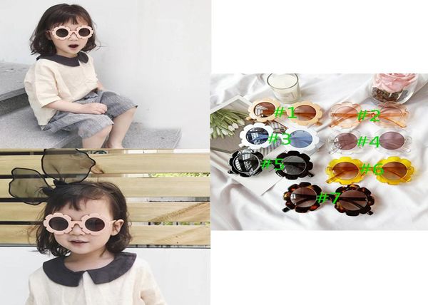 INS новейшие унисекс детские очки для мальчиков и девочек с подсолнечником солнцезащитные очки для девочек солнцезащитные очки с защитой от ультрафиолета детские очки для мальчиков дизайнерские очки acces9848922