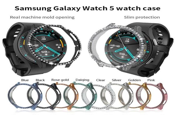 Чехол с блестящим бриллиантом для Samsung Galaxy Watch 5 5 Pro, ультратонкий защитный чехол для ПК, 40 мм, 44 мм, 45 мм8774108