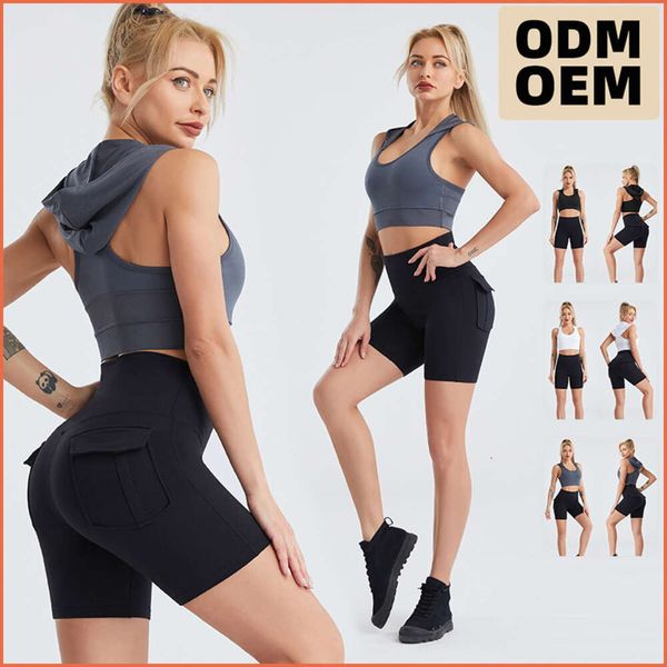 Lu Align Woman Sets Short Sportswear Sportswear Feminino Feminino Feminino Ginástica Quick Tampes Tampes de capuz de capuz Dispício Pontas de fitness esportes de fitness de duas peças lemon lemon lady gry esportes meninas