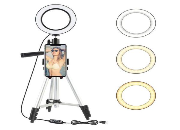 79inch LED Yüzük Işık Po Stüdyo Kamera Işığı Pogerya YouTube Makyaj Selfie için Dimmable Video Işığı Tripod Telefon Hell2126082