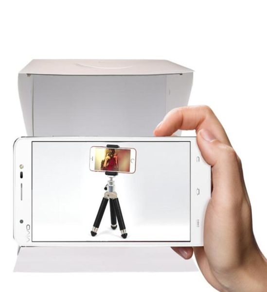 Mini Po Studio Box Фон для фотосъемки Встроенный свет Po Box Маленькие предметы Pography Box Студийные аксессуары6262573