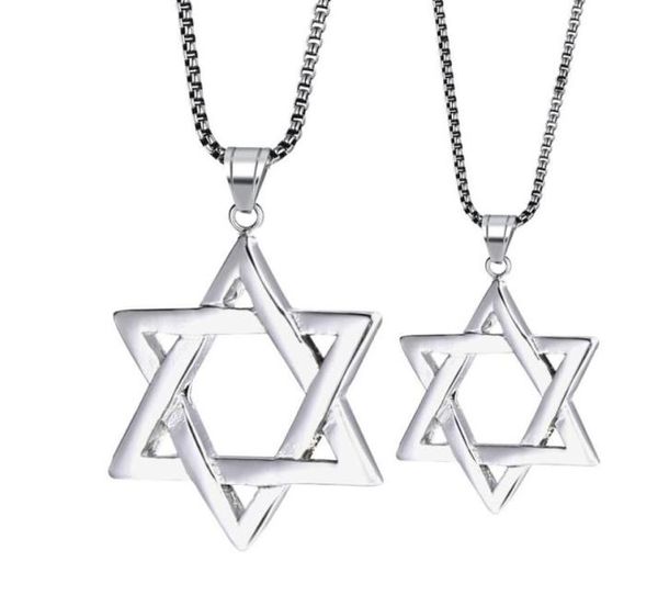 Collane con ciondolo RIR Ebraico Magen Stella di David Collana UomoDonna Bat Mitzvah Regalo Israele Judaica Gioielli ebraici Hanukkah Argento2726172