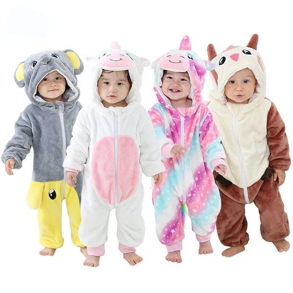 Комбинезоны для малышей, кролика, собаки, льва, тигра, костюмы динозавра для маленьких мальчиков и девочек, кигуруми, детский костюм на Хэллоуин, комбинезон с мультяшными животными