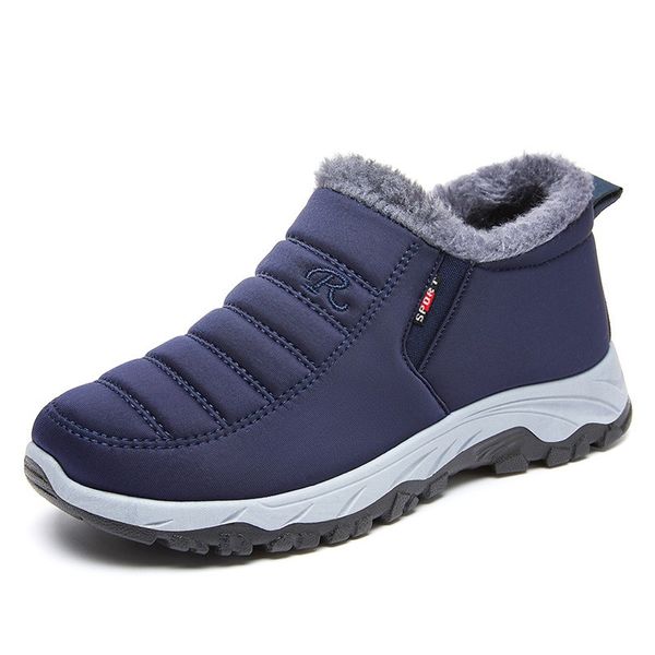 Peluche inverno unisex isolanti sneaker uomini donne mantengono scarpe calde da escursionismo comode scarpe da design da palestra che camminano caviglia neri gentiluomini e scarpe Lady BM