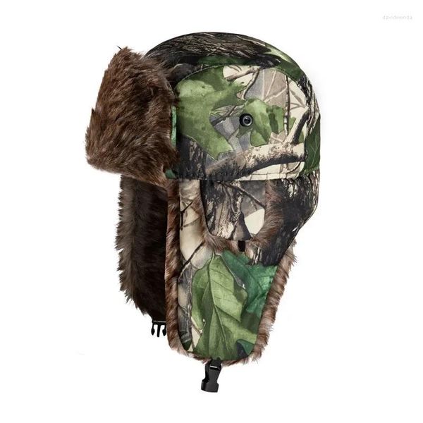 Berretti Casual da uomo e da donna Camouflage Leifeng Ear Cap Cappelli da sci da esterno per uomo invernale