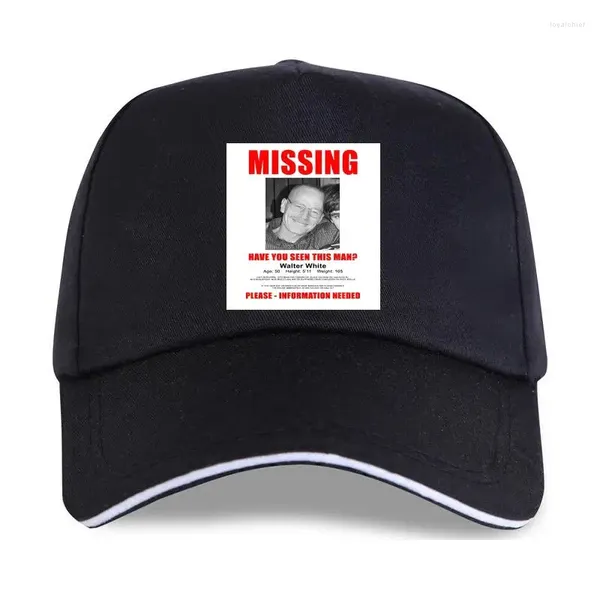 Ball Caps Walter White MISSING Person Flyer Poster Baseball Cap – Heisenberg Funny Cotton Fashion Plus Size