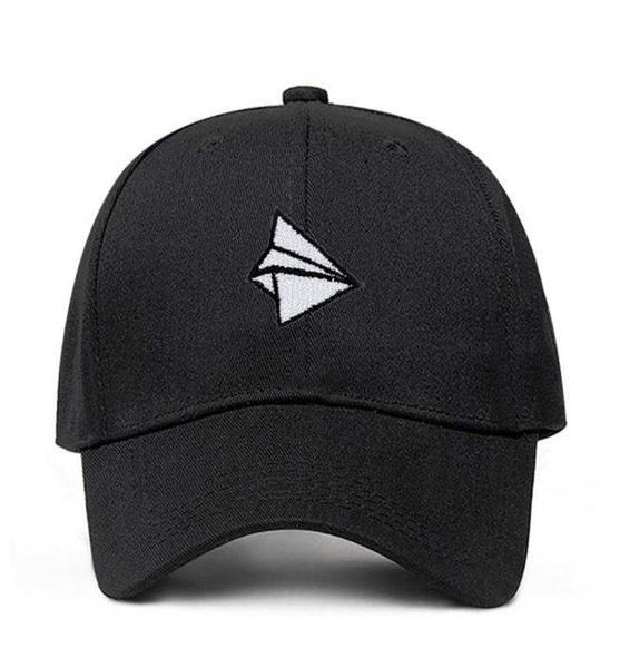 Boné de beisebol bordado de avião de papel masculino feminino verão ajustável algodão adorável papai chapéu hiphop snapback boné chapéus osso garros drop297182487