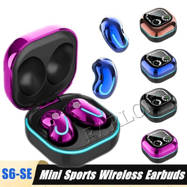 Auricolari S6 SE Plus Auricolare TWS Comodo mini pulsante Auricolari Bluetooth Highend Impermeabile HiFi Suono Chiamata binaurale Auricolari Sport E