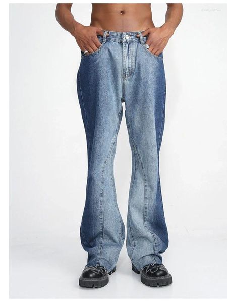 Pantaloni jeans da uomo Y2k oversize denim vecchio stile per uomo e donna abbigliamento da strada giapponese hip-hop