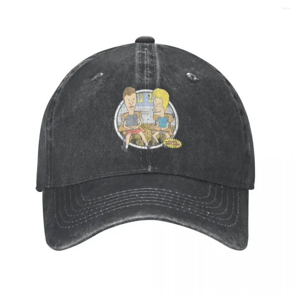 Ball Caps Beavis And Butt-Head Classroom Portrait Baseball Cap Merchandise Vintage Distressed Denim Humor für Männer Frauen Outdoor