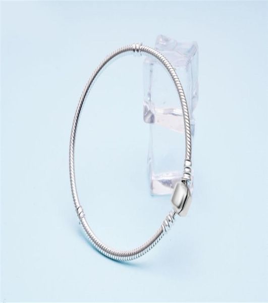 925 prata 3mm china pulseiras para charme talão 18k ouro rosa cz caber jóias finas femininas9904028
