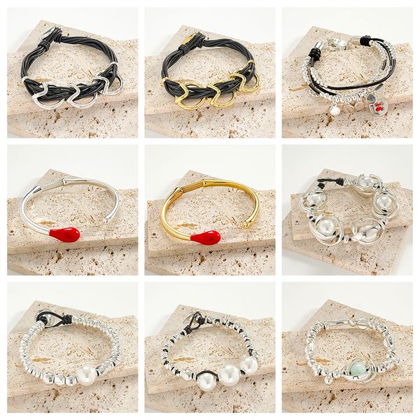 Spanisch Hohe Qualität UNO DE 50 Exquisite 2023 Heißer Verkauf Vollmond Kürbis Metall Naturstein Armband Schmuck Geschenk Kostenlose Lieferung