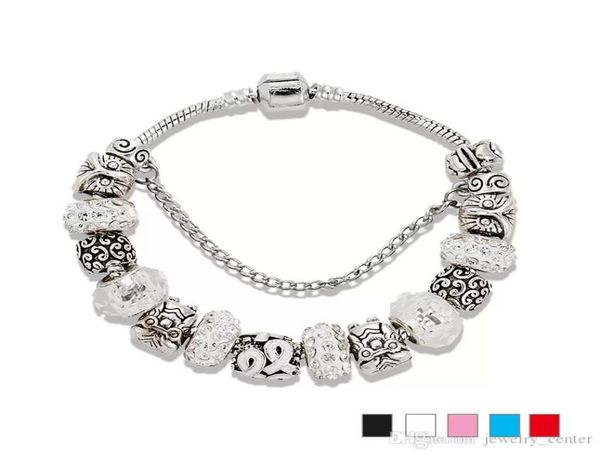 925 Sterling Silber vergoldet Eule Charms klare CZ Diamant Perlen Armband für Bettelarmband Damen Geschenk Schmuck4496895