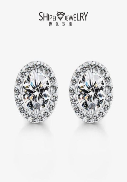 Charme 925 prata clássicos 1 5 quilates diamante de alto carbono brincos de caveira incrustados para mulheres 7683588