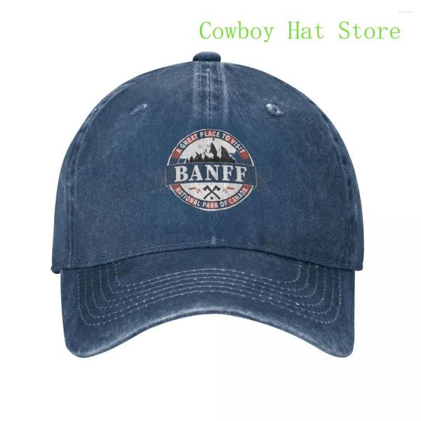 Ball Caps Banff - Национальный парк Винтажный ретро -бейсболка шляпа Trucker Hat Gentleman Beach Sats for Women's Men's