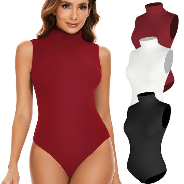 Bodysuits Shapewear für Damen, hoher Kragen, Ganzkörperformer, Bauchkontrolle, Schlankheitsmantel, Po-Heber, Oberschenkel, schlankeres Bauchkorsett, 231225