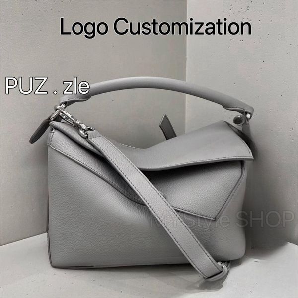 Sacca designer tote puzzle piega borsetta donna in pelle spalla spalla spalla di moda portata portatile geometrica cross body lady lady day mini piccolo sacchetto in vita Bolsa de griglia a