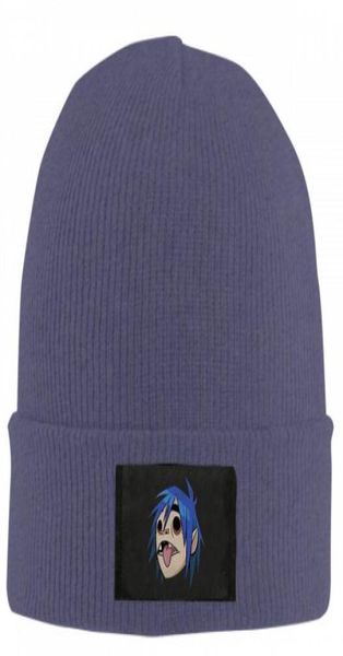 Chapéu de inverno Gorillaz Gorro de lã tricotado masculino feminino bonés chapéus Skullies gorros quentes unissex 8342498