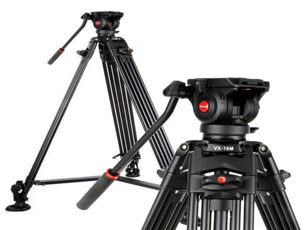 Viltrox Pro 18m Tripé fluido de vídeo resistente de alumínio VX18M com bolsa de transporte para câmera DSLR DV filmadora2611078