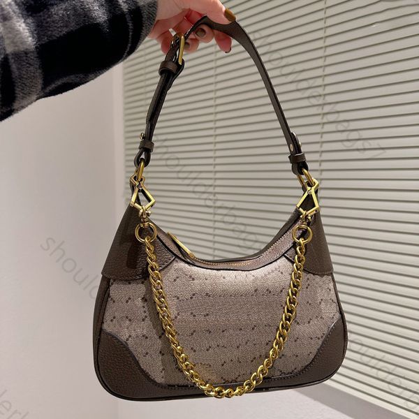 borsa hobo firmata borsa mezzaluna da donna borse di lusso sotto le ascelle G donne lettere borse a tracolla catena piccola borsa portafoglio di marca borse a tracolla con cerniera con scatola