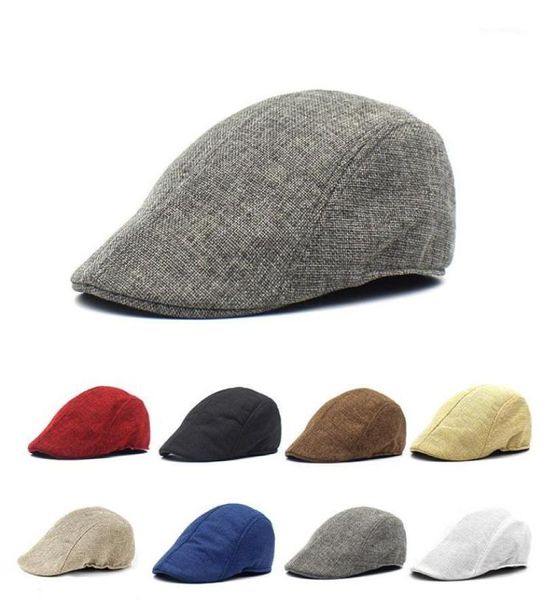 Berretto piatto da uomo per donna Ivy Cotton Soft Fit Cappello da guida estivo da strillone Inverno Primavera Autunno Berretto Berretto da caccia irlandese nero16964408