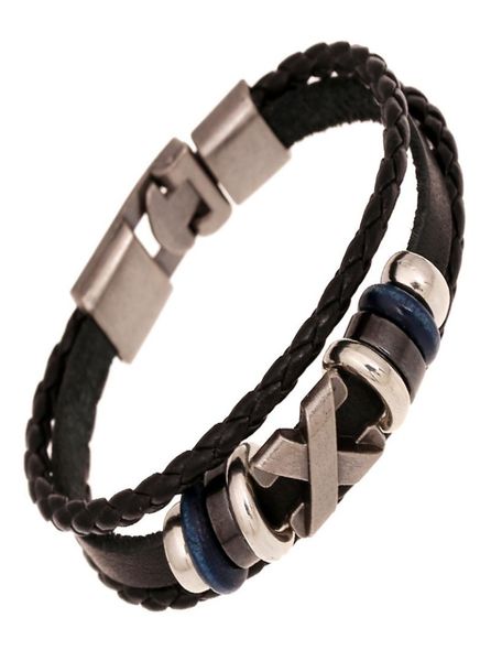 Винтажный кожаный браслет с пряжкой из бронзового сплава, классический стиль, легкие браслеты на крючках для мужчин, ювелирные изделия5174080
