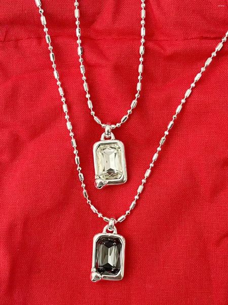 Ожерелья с подвесками, МАЙ 2023 г. UNOde50, европейская и американская распродажа, изысканное женское ожерелье с геометрическим драгоценным камнем, романтический подарочный набор ювелирных изделий