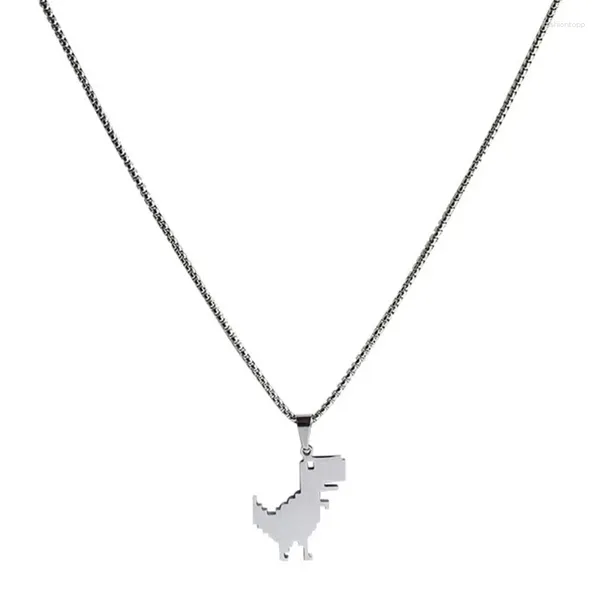 Anhänger Halsketten Edelstahl Halskette Dinosaurier Fans Geschenk Choker Schmuck Für Frauen Männer Party Ornament