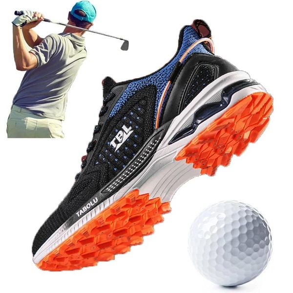 Sapatos novos tênis de golfe respirável Sapatos Sênis Spring Autumn Quality Walking Sneaker para golfe Big Size 3947 Anti Slip Golf Footwear