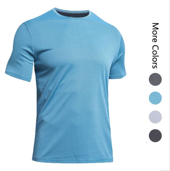 LL Camiseta esportiva masculina para atividades ao ar livre, secagem rápida, absorvente de suor, manga curta LL154