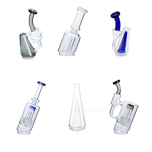 Neue 9 Stile Puffco Peak Pro Farbiges Glas Rauchen Dab Bohrinsel Wasserpfeifen Wasserpfeifen Bong