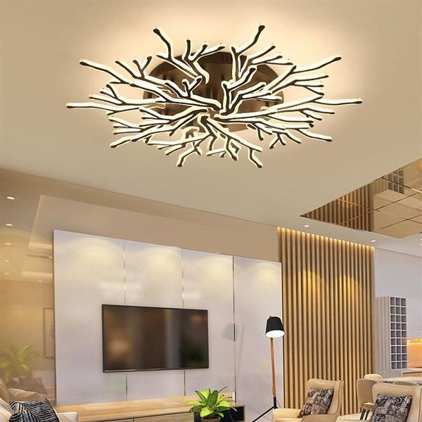 Moderno led luz de teto antler lustre iluminação acrílico plafond lâmpada para sala estar quarto mestre quarto280j